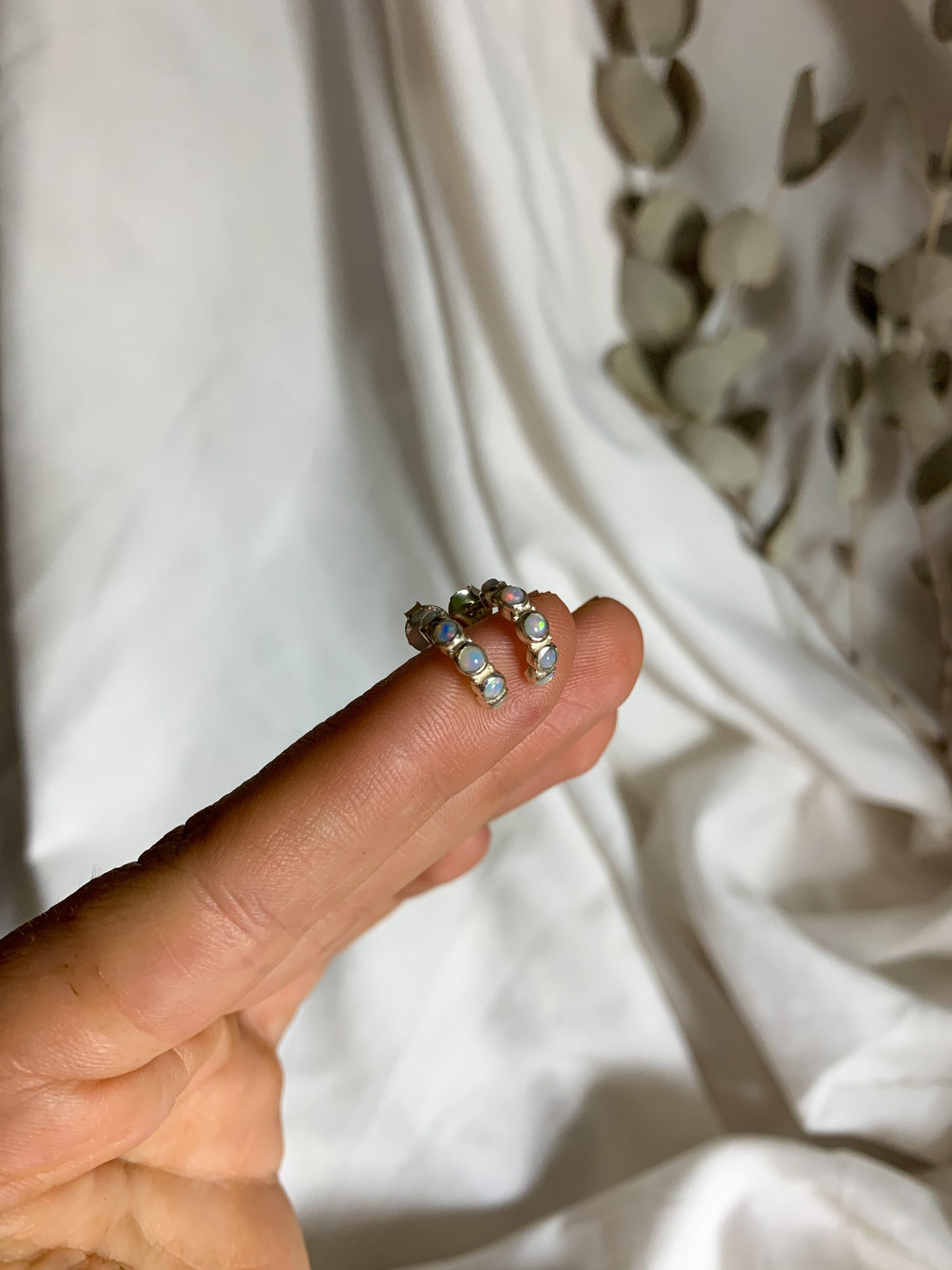 Multi opal earrings #4