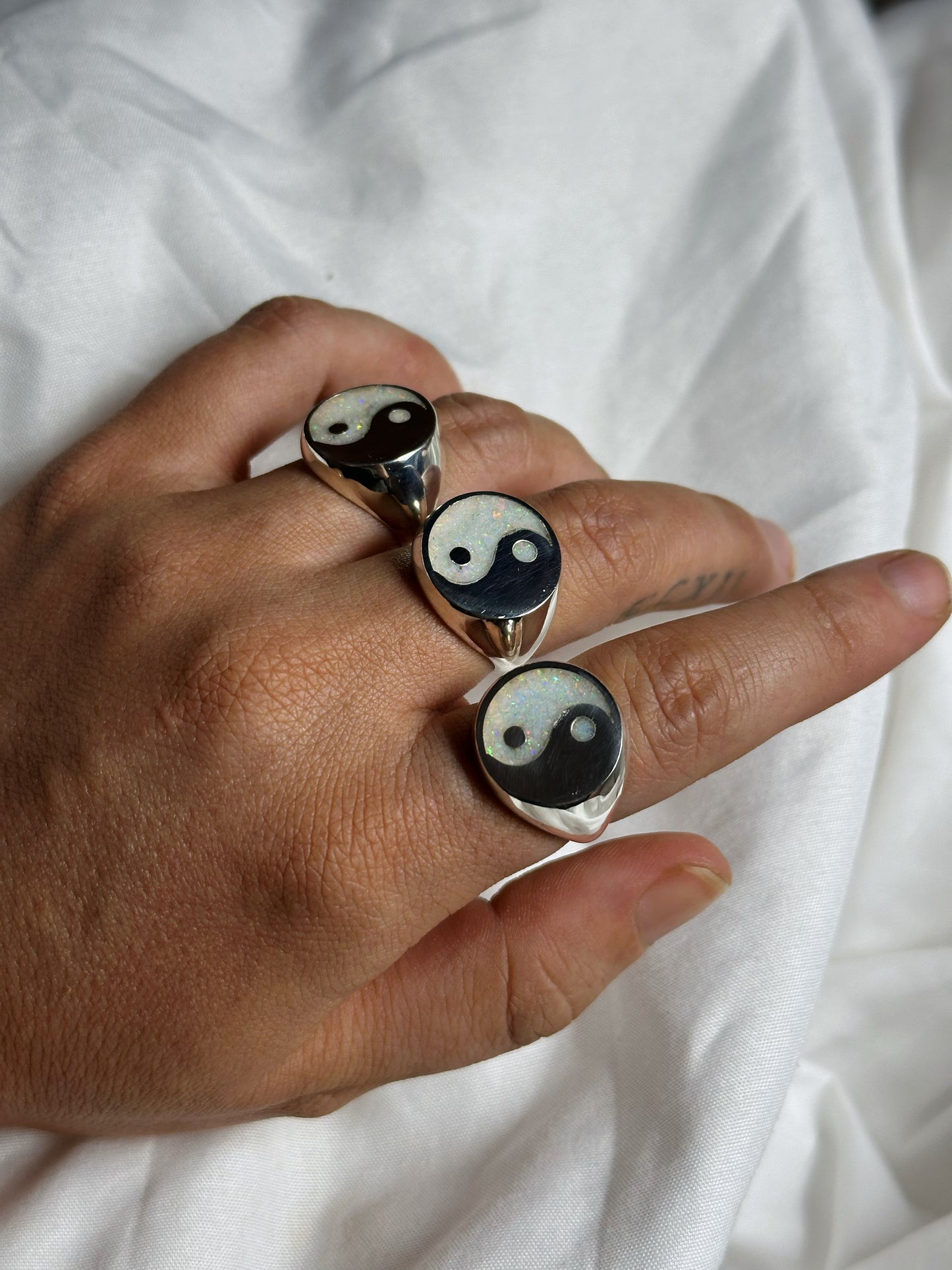 Yin-Yang & Opal ring