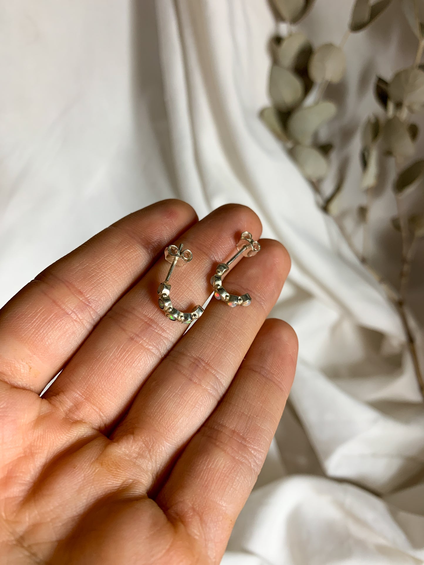 Multi opal earrings #3