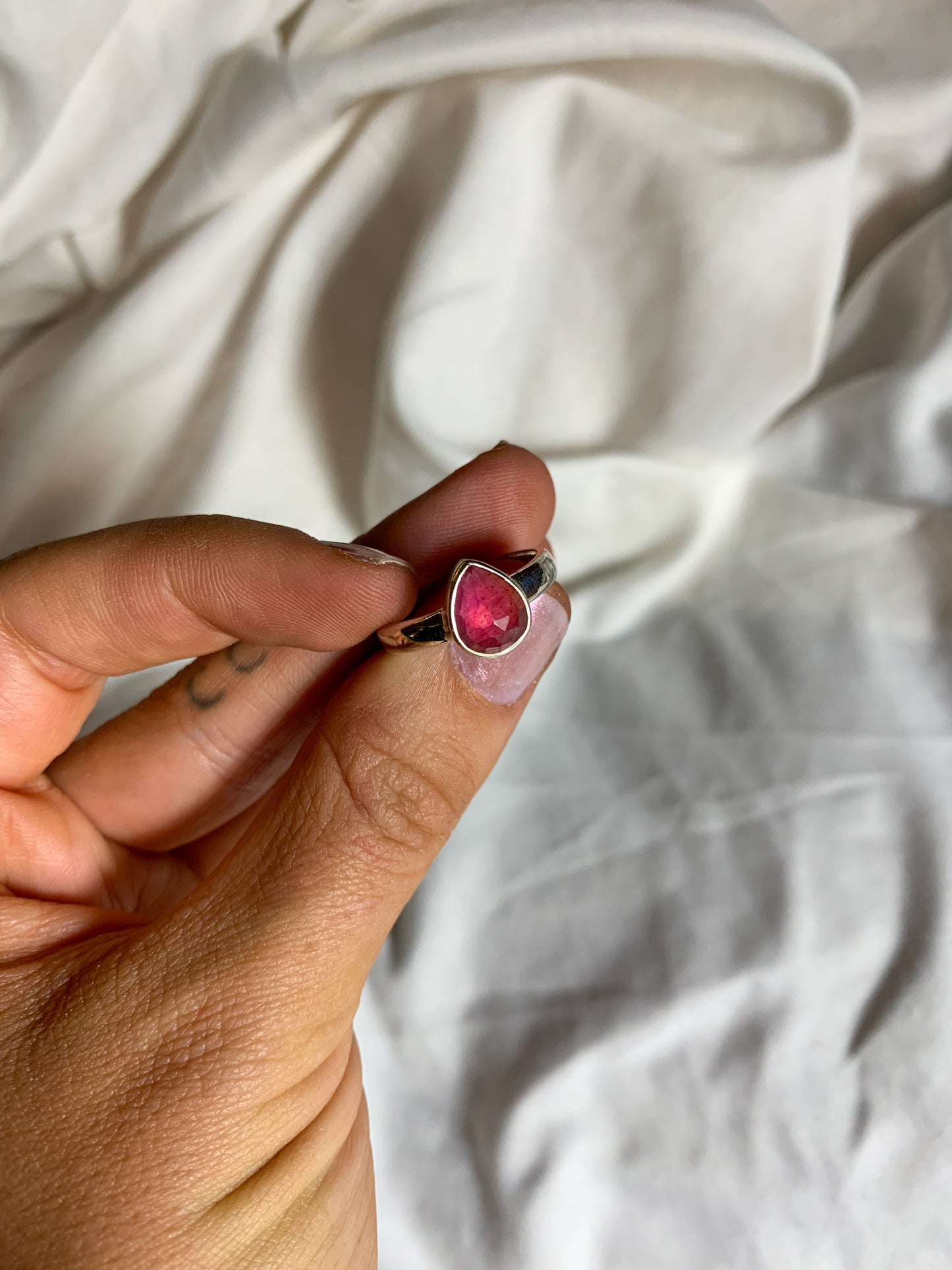 Pink Sapphire - Size 7 #1