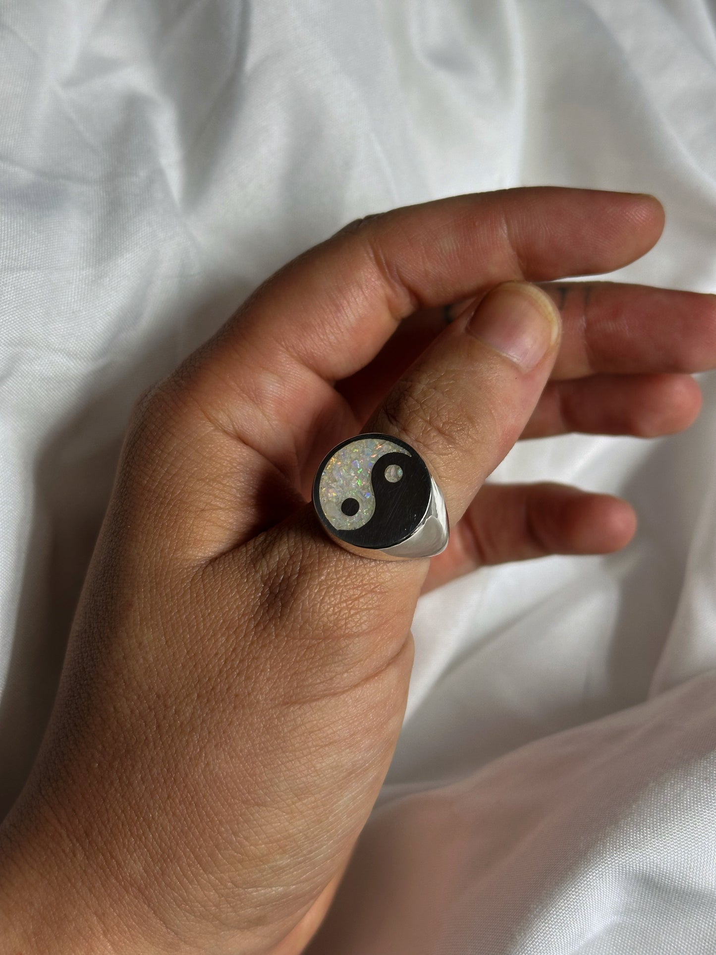 Yin-Yang & Opal ring