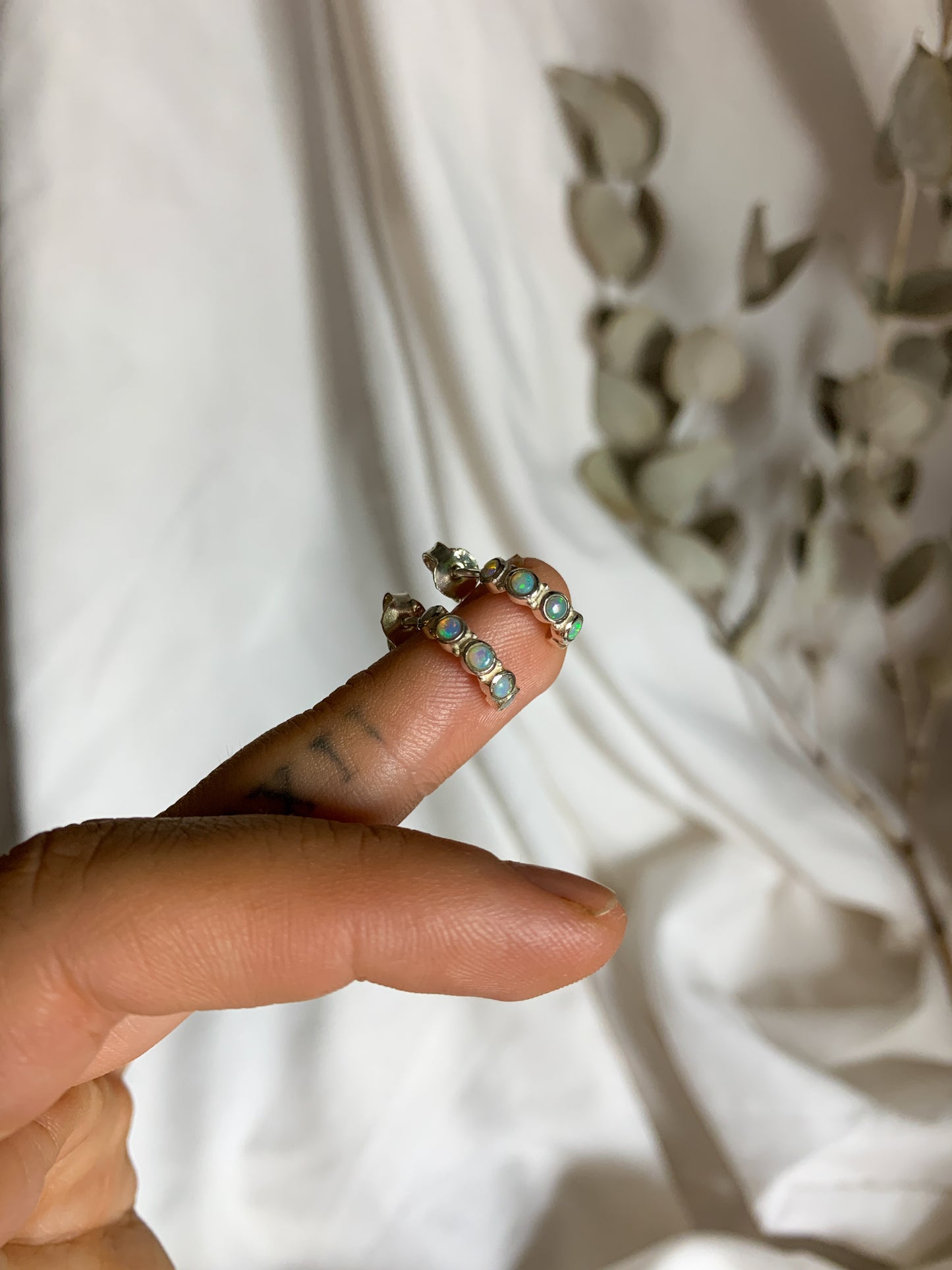 Multi opal earrings #1