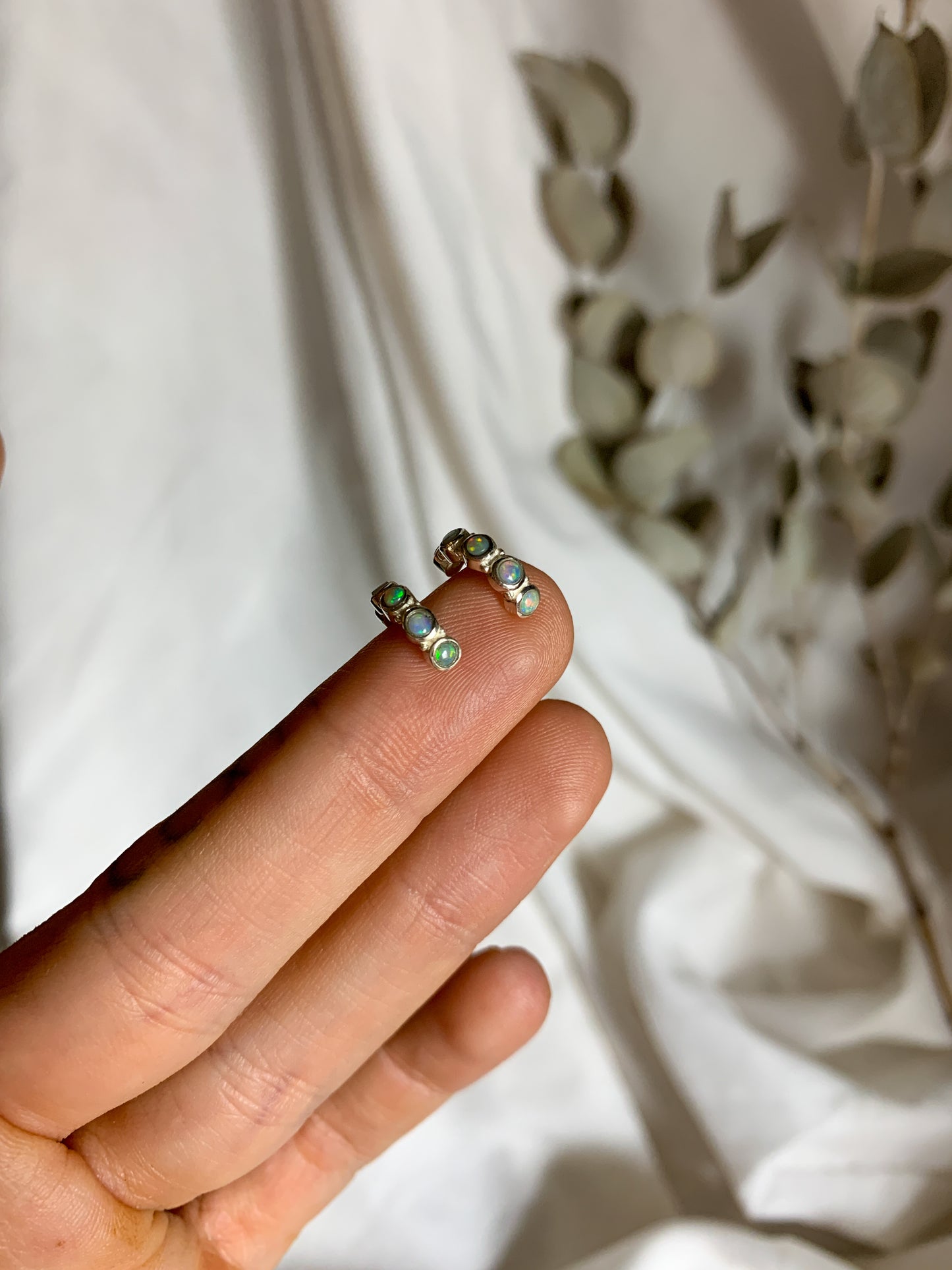 Multi opal earrings #1