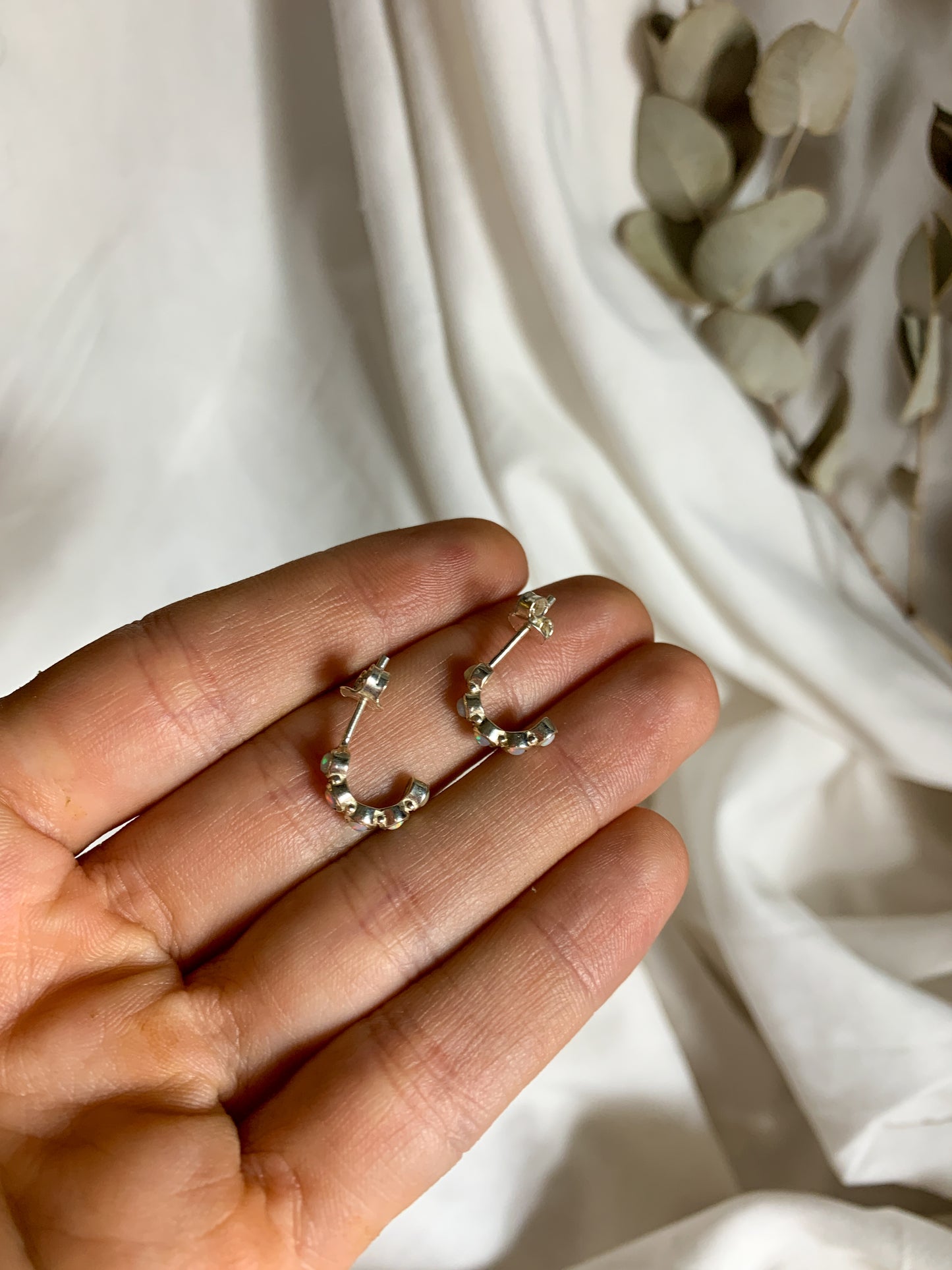 Multi opal earrings #4
