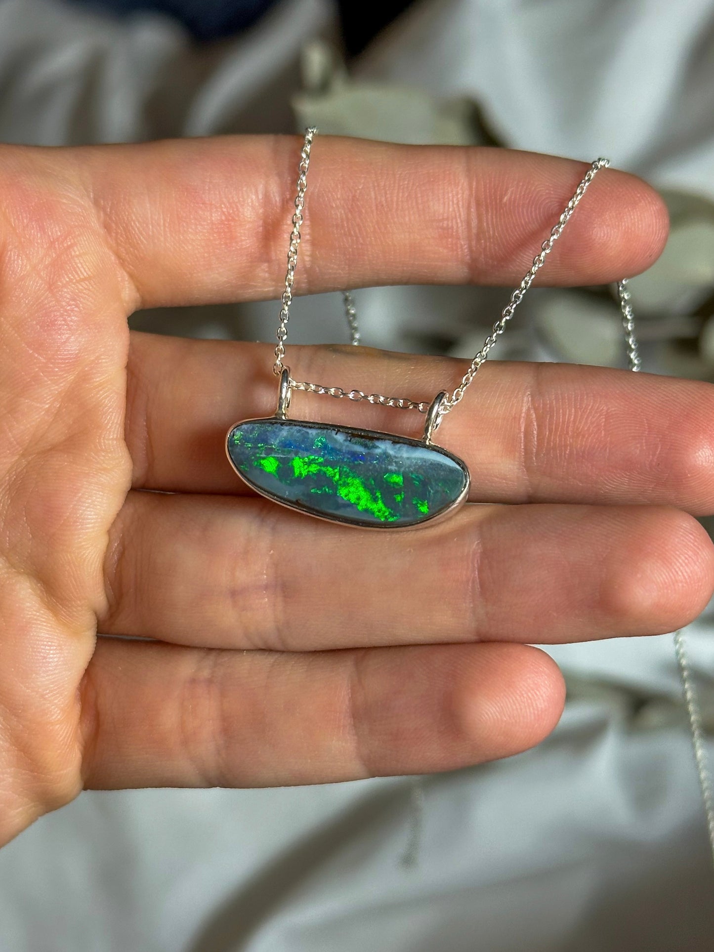Boulder Opal Necklace #2
