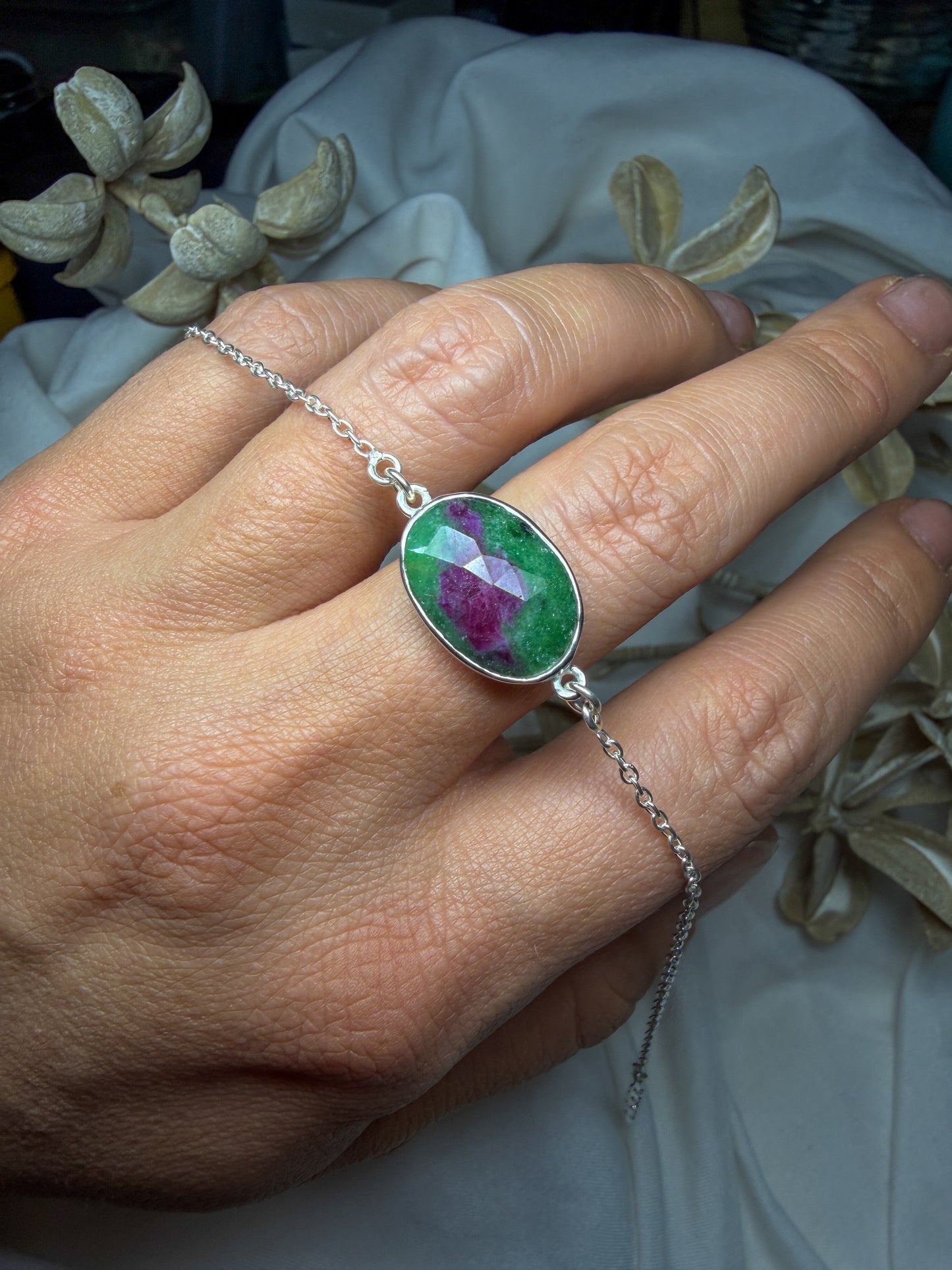 Ruby in Zoisite bracelet #2