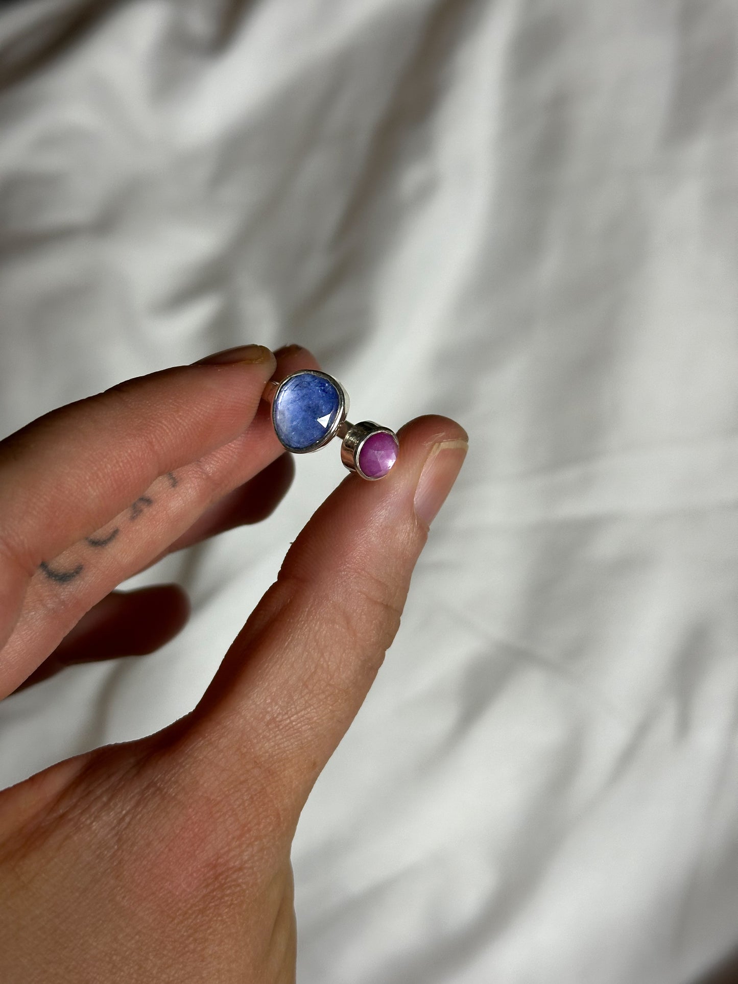 Tanzanite, Pink Sapphire | Size 5 - 6