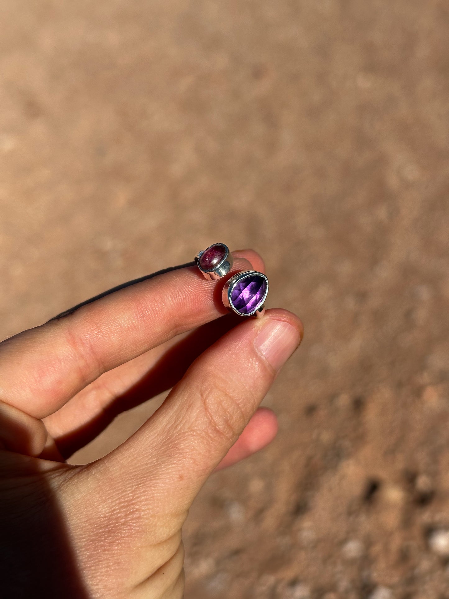 Pink Tourmaline, Amethyst | Size 6 - 7