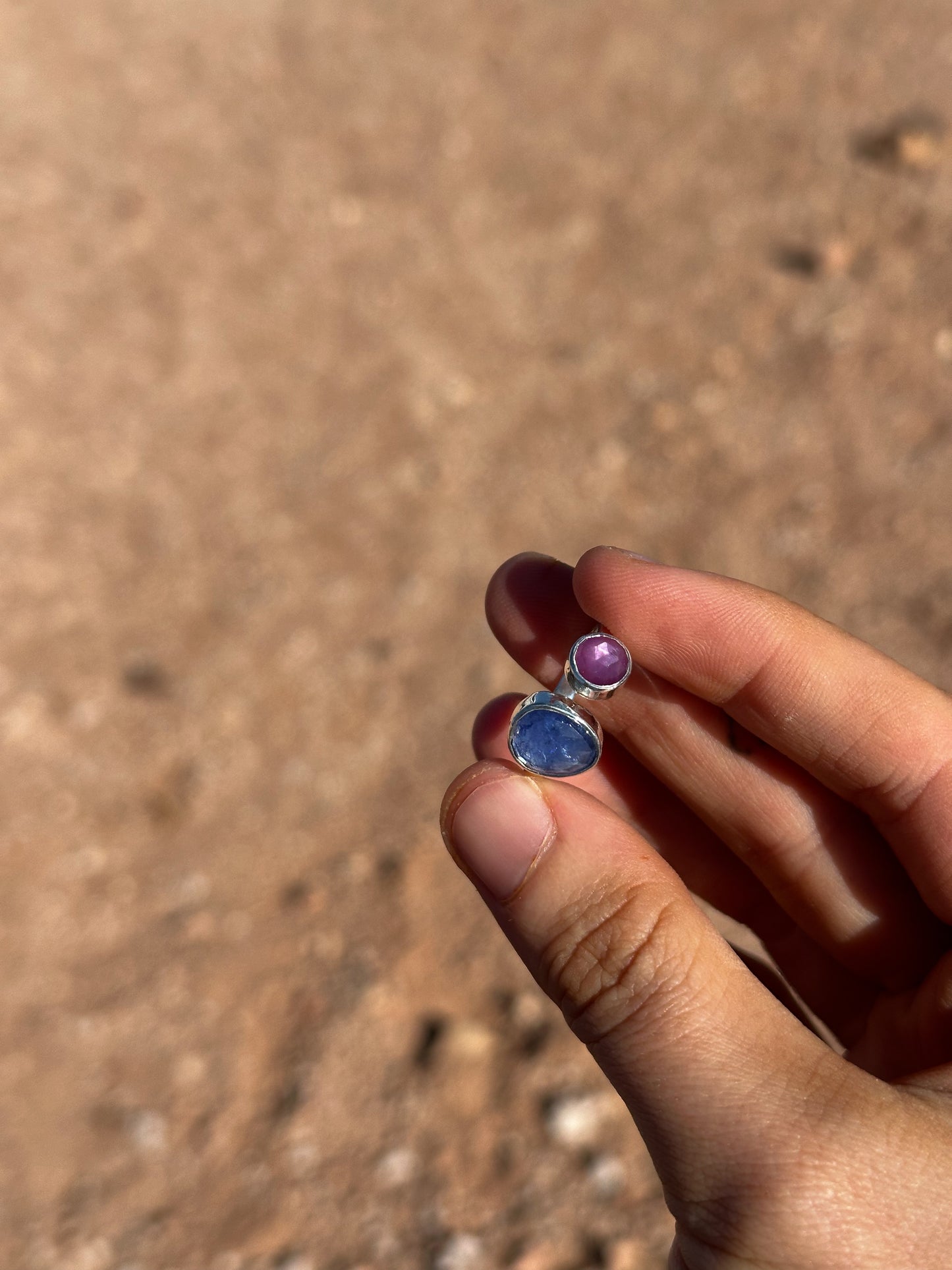 Pink Sapphire, Tanzanite | Size 5 - 6