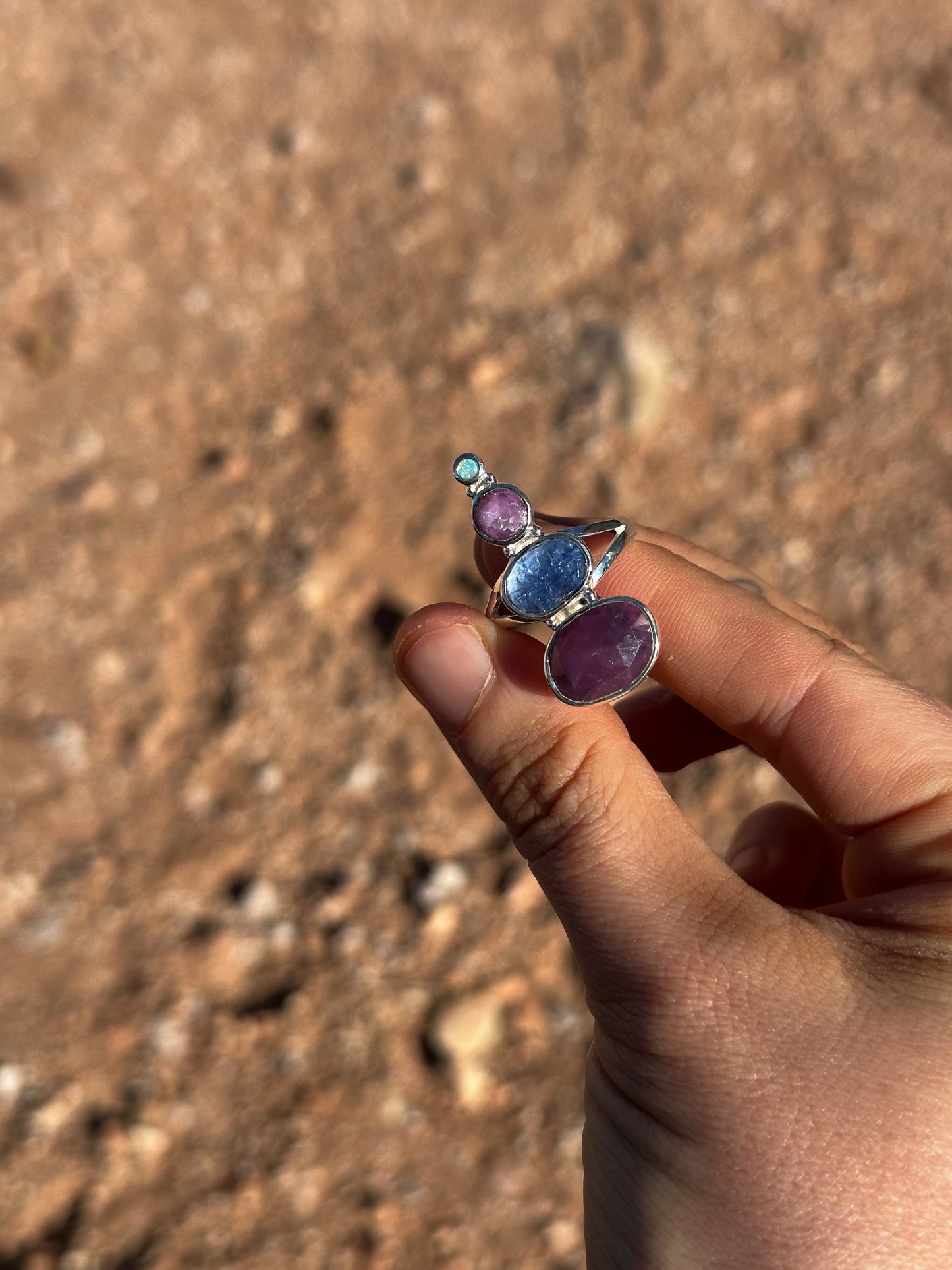 Opal, Pink Sapphire, Tanzanite, Purple Ruby | Size 9