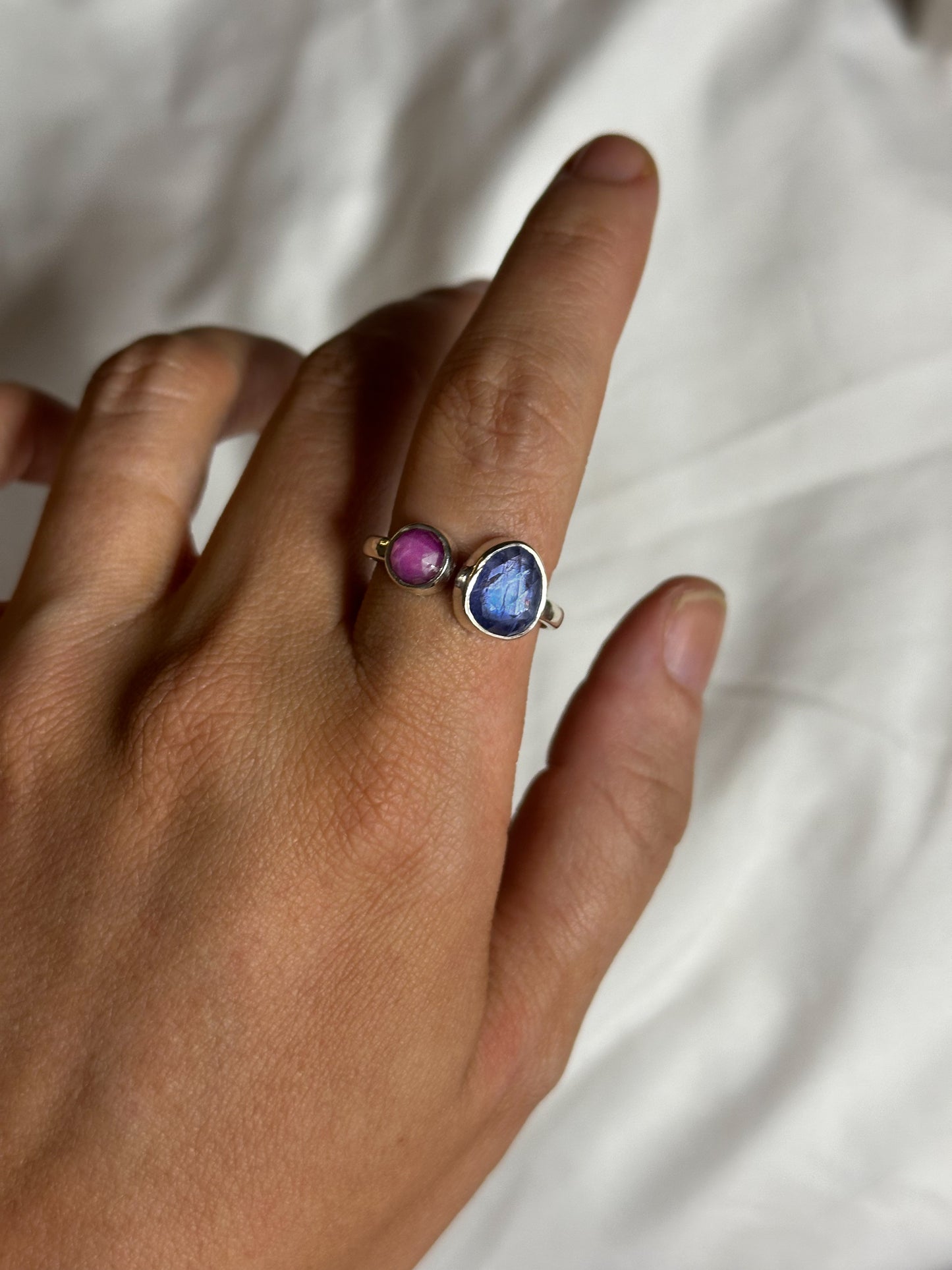 Tanzanite, Pink Sapphire | Size 8 - 9