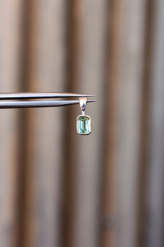 Light Green Tourmaline Pendant #4