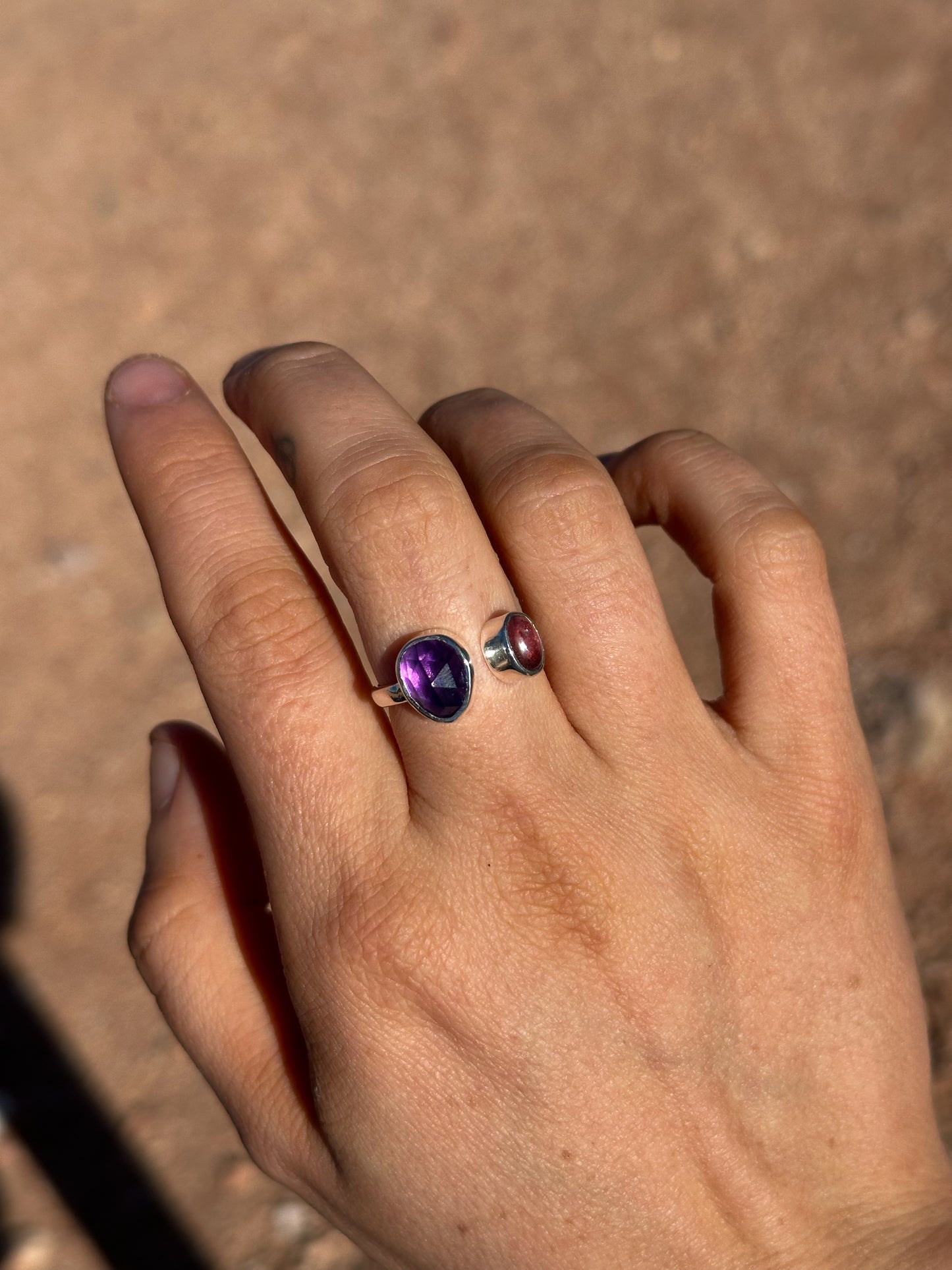 Pink Tourmaline, Amethyst | Size 6 - 7