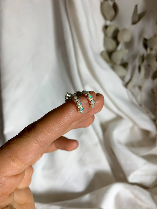 Multi opal earrings #2