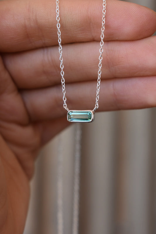 Blue Parti-Colour Tourmaline Necklace #2