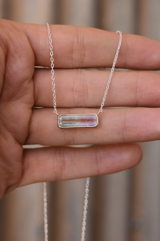 Pastel Watermelon Tourmaline Necklace #4