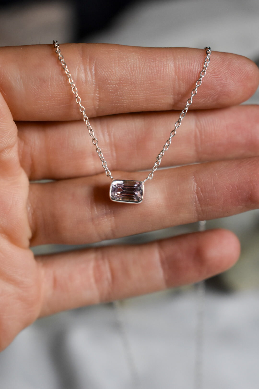 Kunzite necklace #2