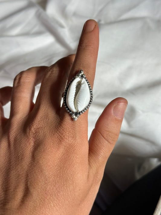 Cowrie Shell Ring - Size 9 #2
