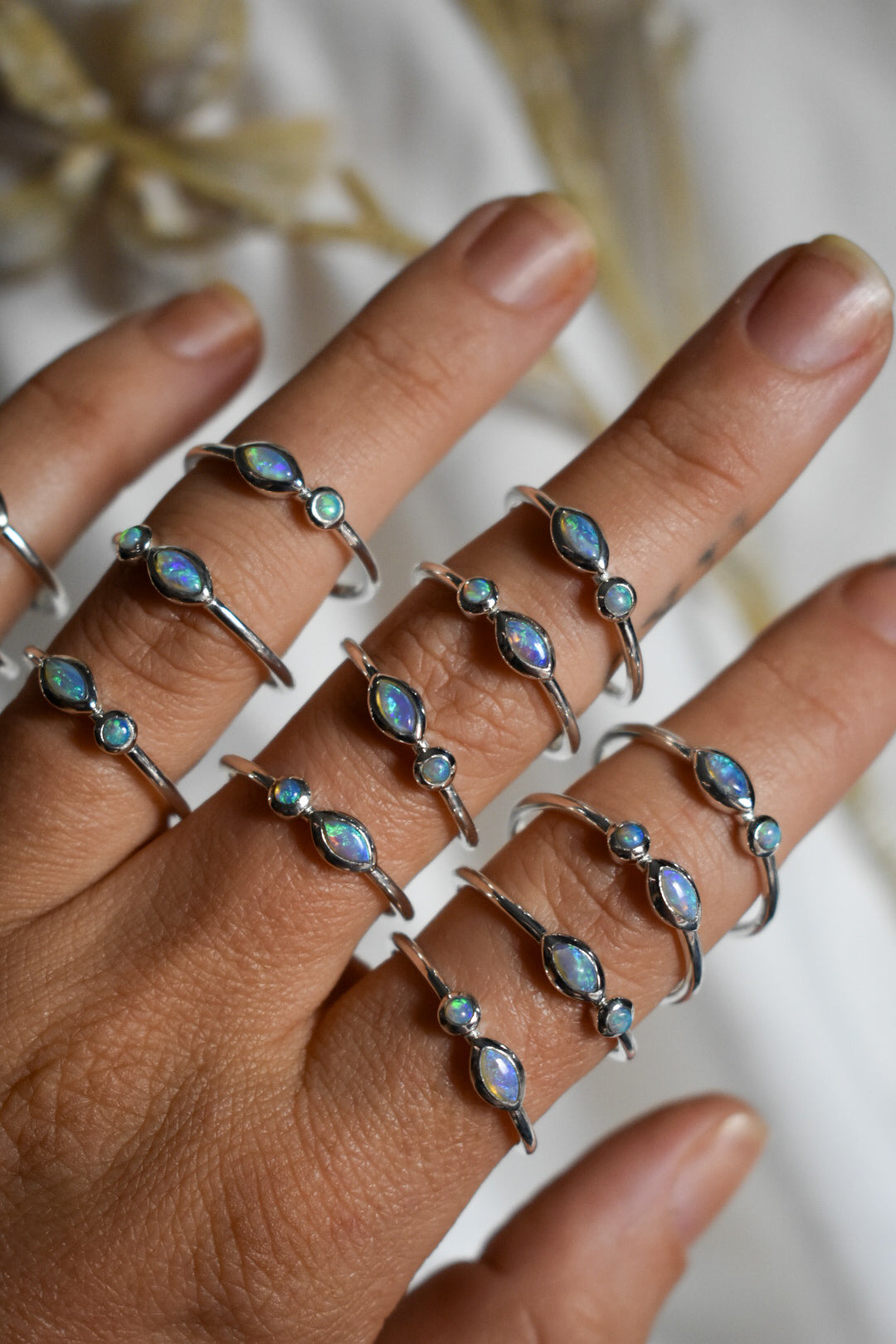 Double Opal Ring