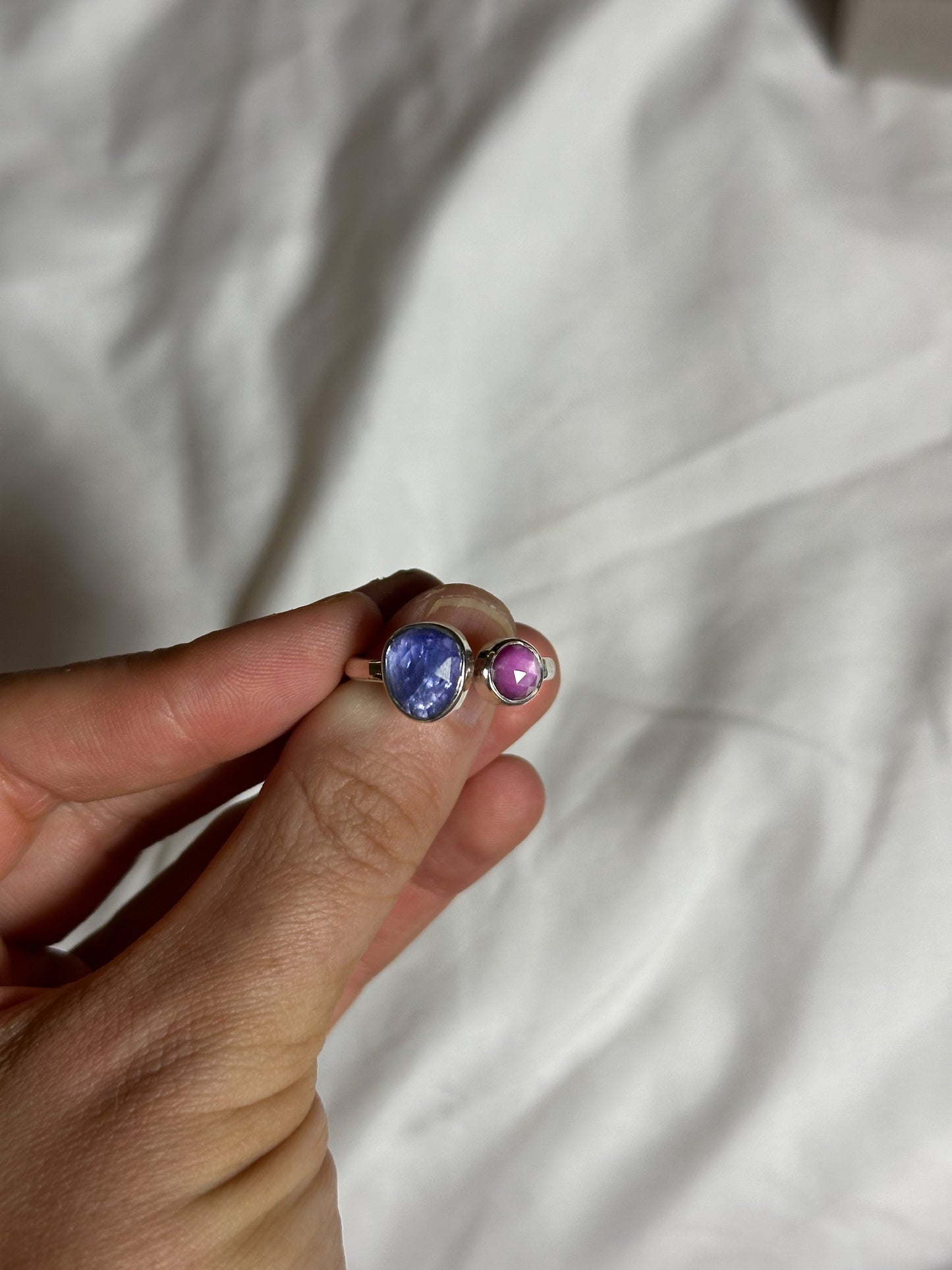 Tanzanite, Pink Sapphire | Size 8 - 9