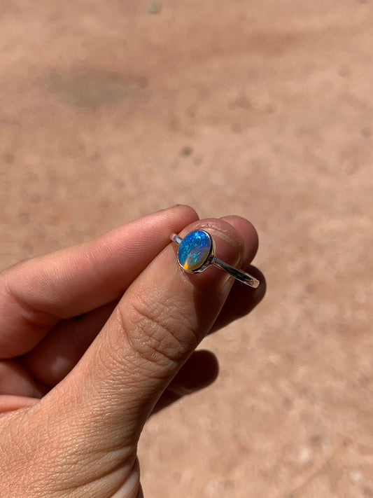 Deep Ocean Crystal Opal - size 9