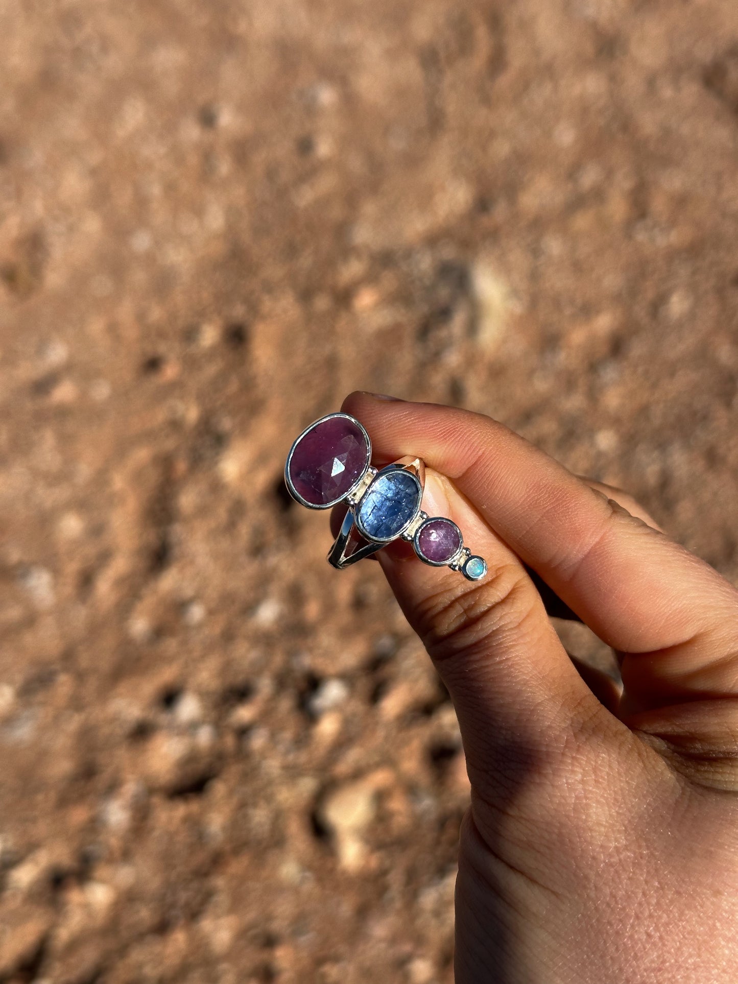 Opal, Pink Sapphire, Tanzanite, Purple Ruby | Size 9