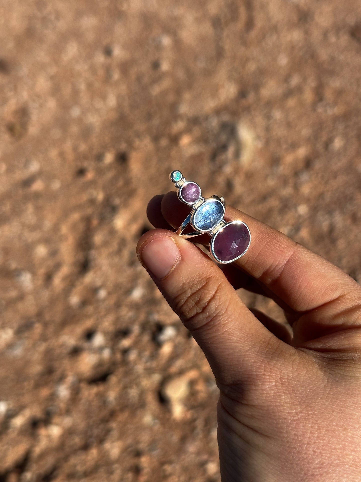 Opal, Pink Sapphire, Tanzanite, Purple Ruby | Size 9