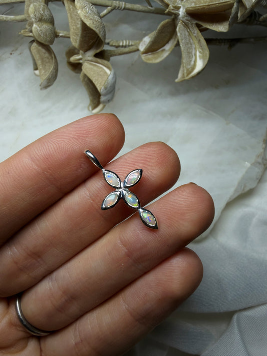 Opal Cross Pendant #6