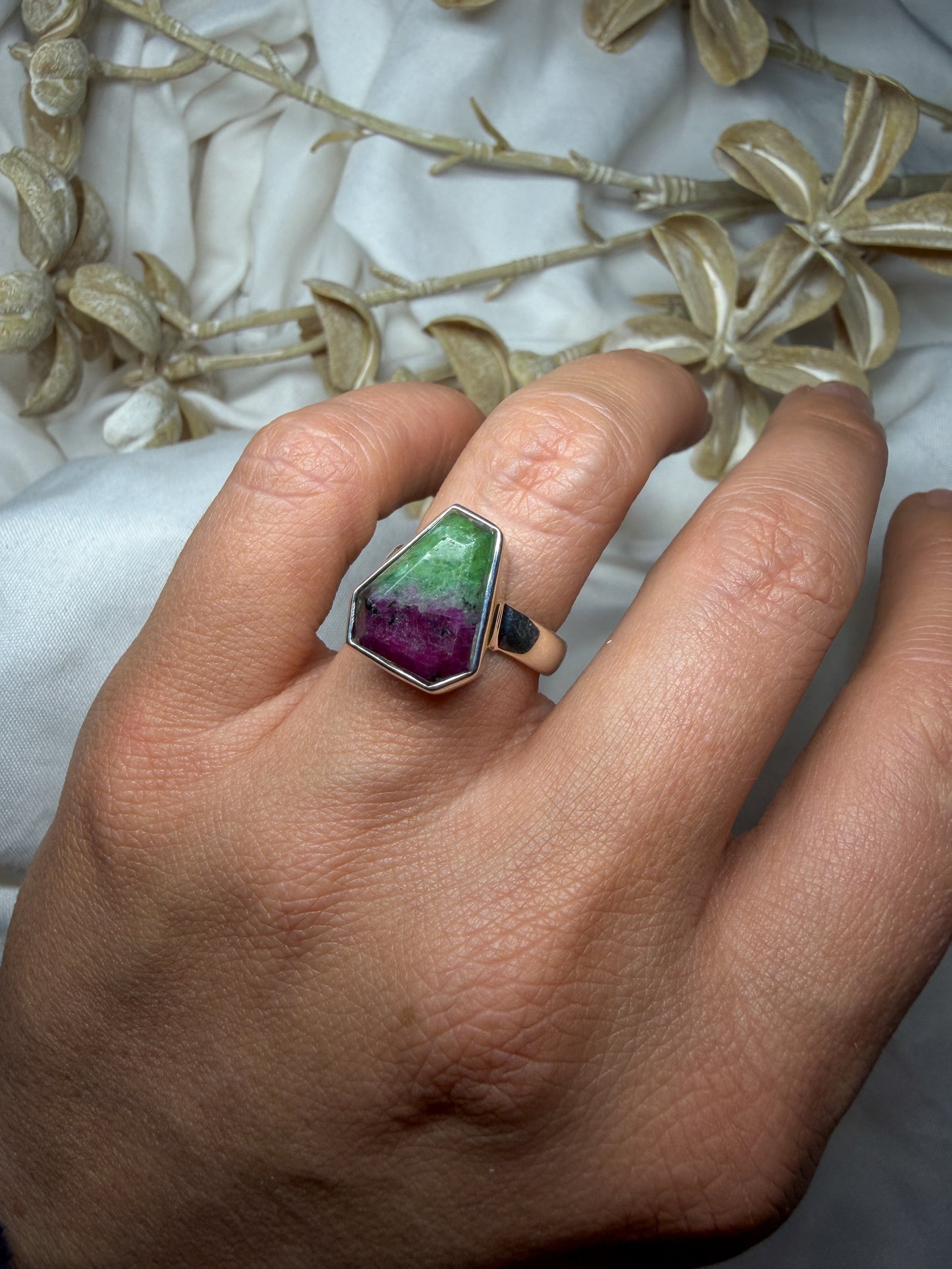 Ruby in Zoisite - size 7 - #1