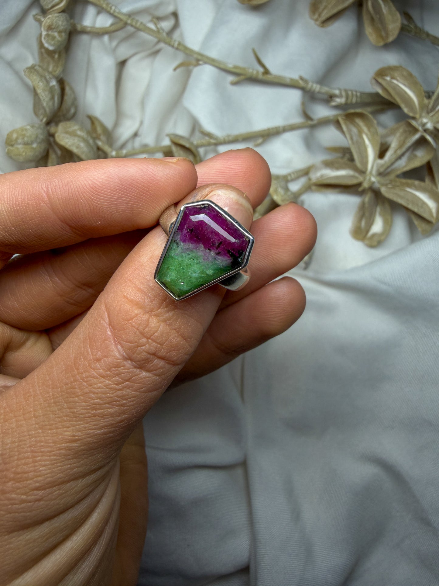 Ruby in Zoisite - size 7 - #1
