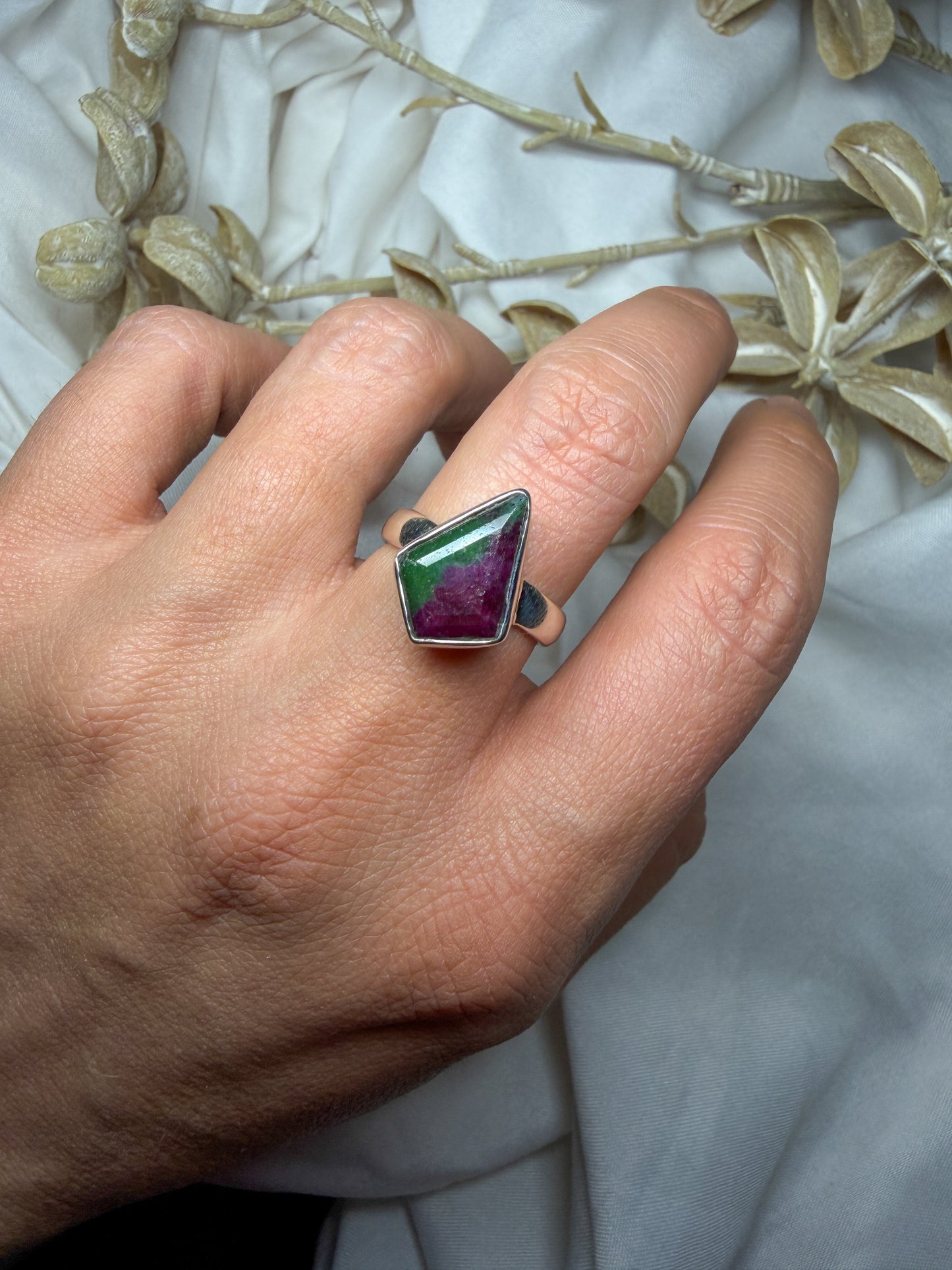 Ruby in Zoisite - size 7 - #2