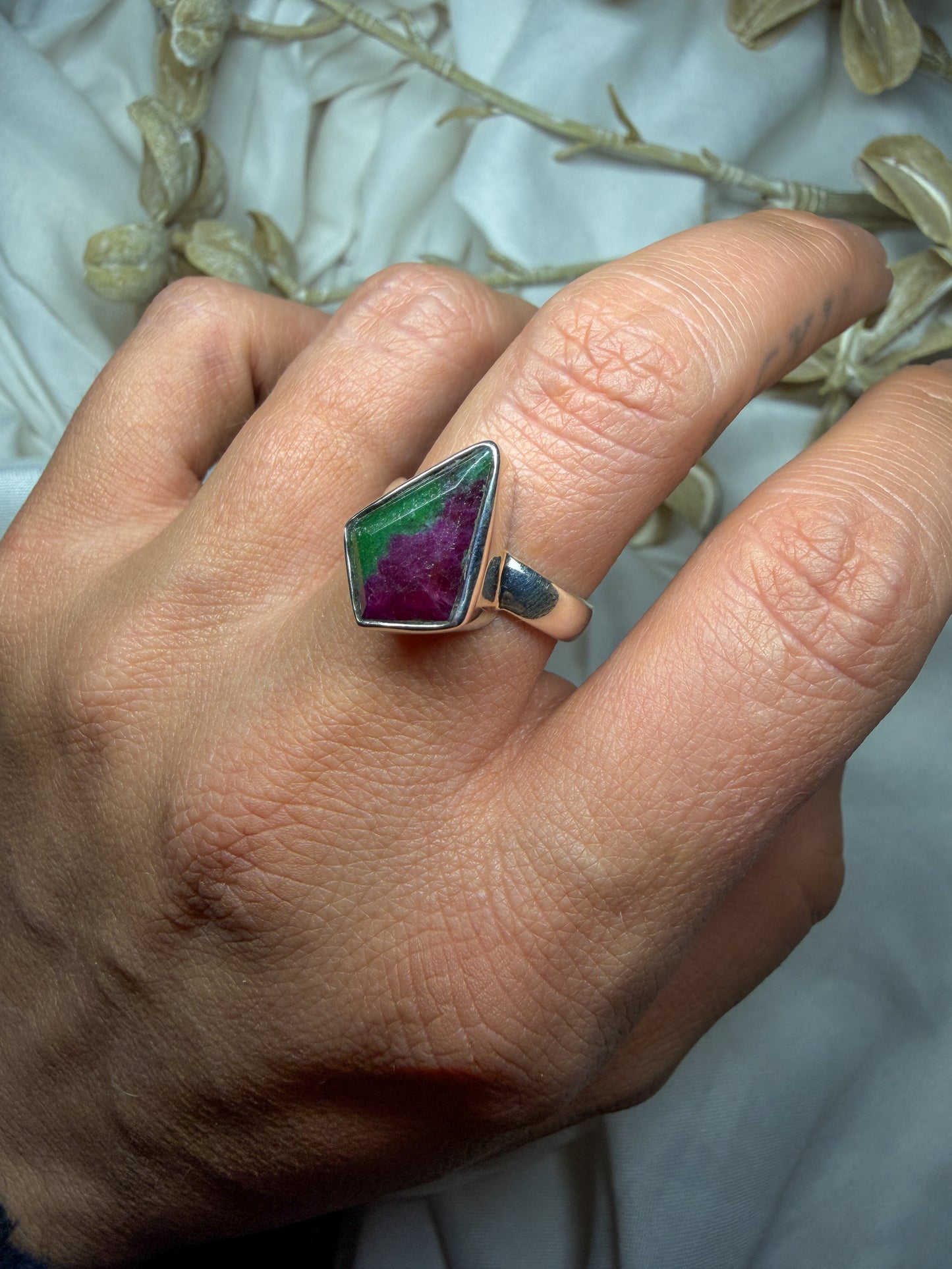 Ruby in Zoisite - size 7 - #2