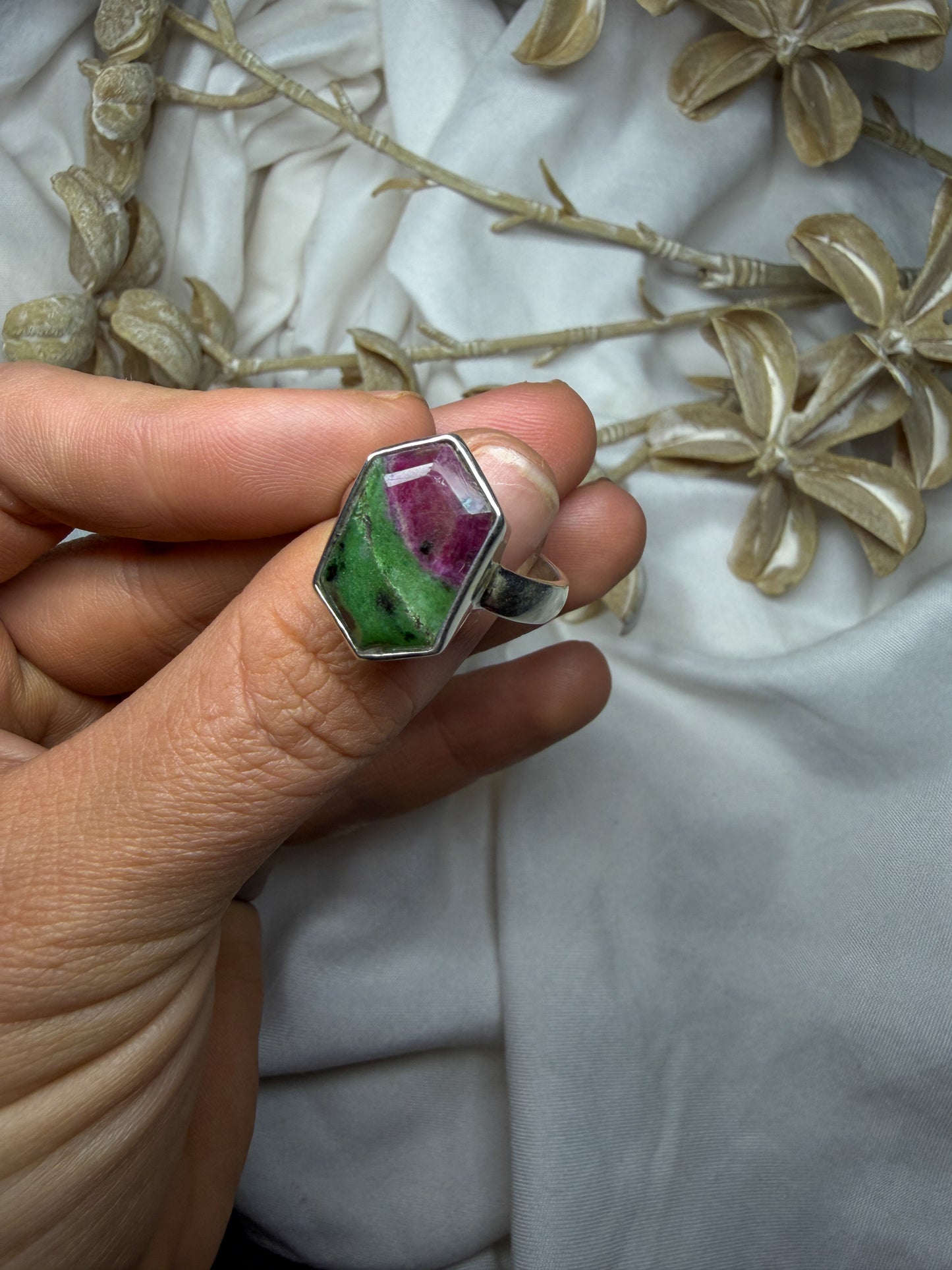 Ruby in Zoisite - size 8 - #2