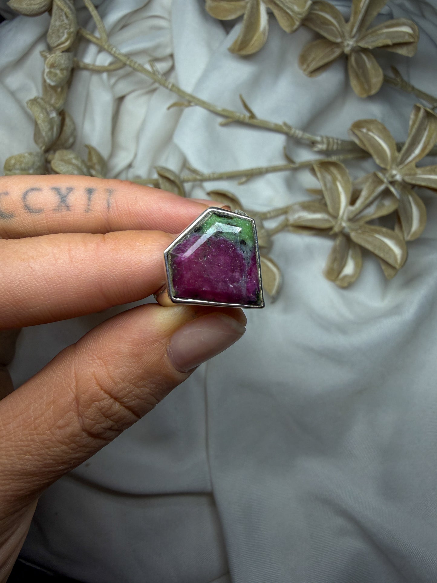Ruby in Zoisite - size 9 - #1