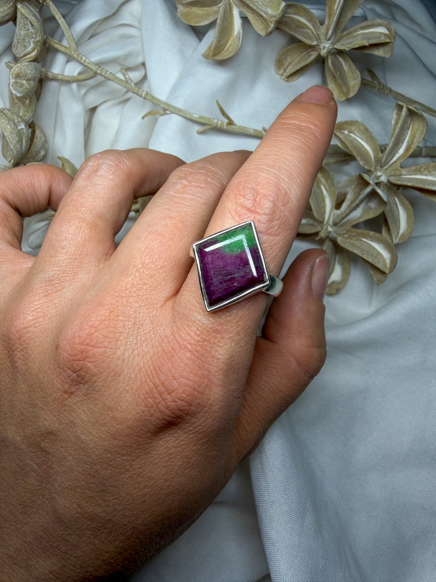 Ruby in Zoisite - size 9 - #2