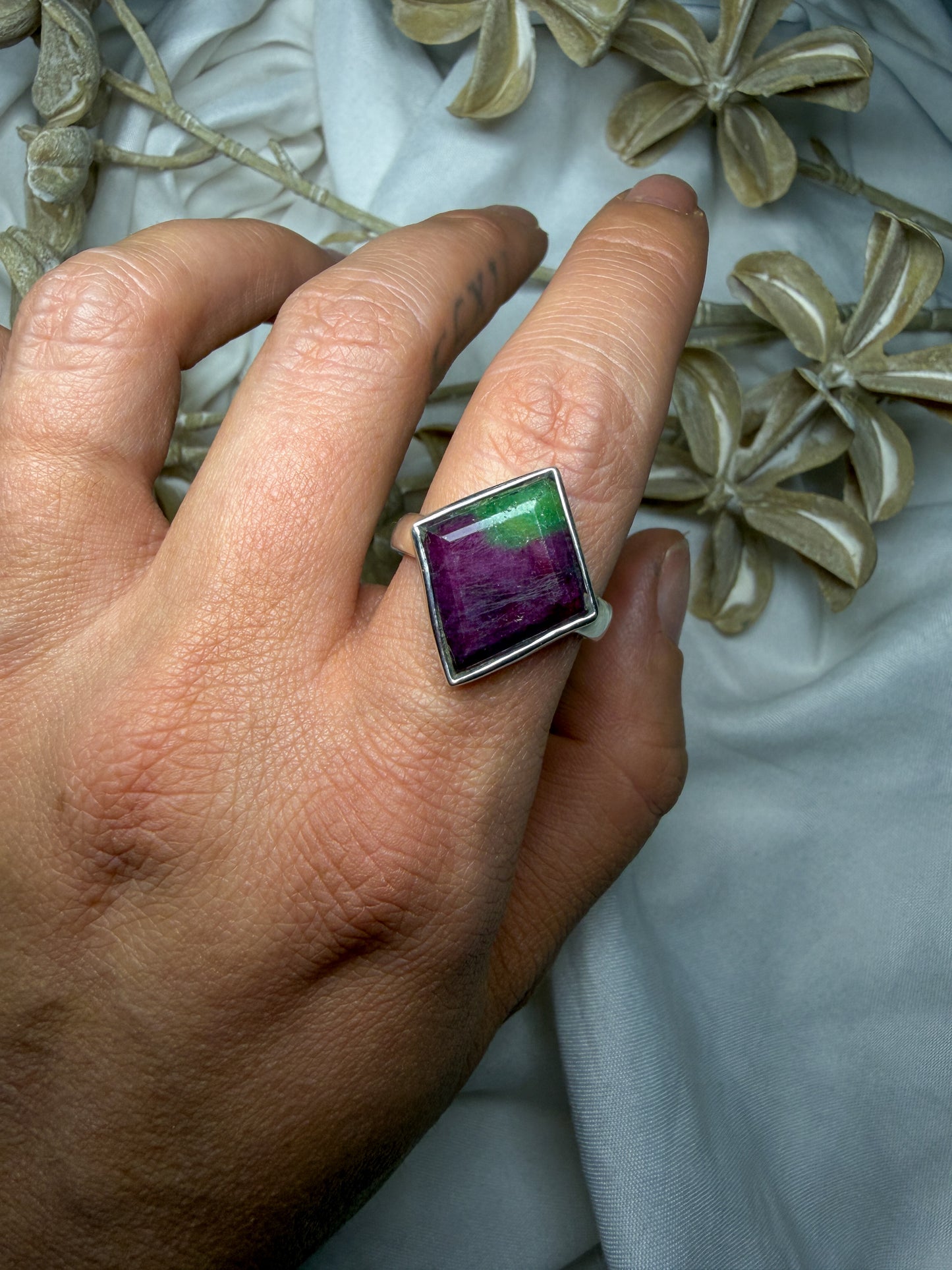 Ruby in Zoisite - size 9 - #2