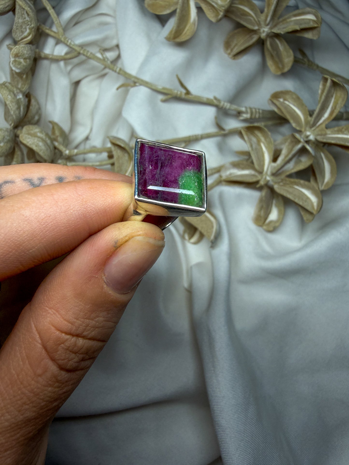 Ruby in Zoisite - size 9 - #2