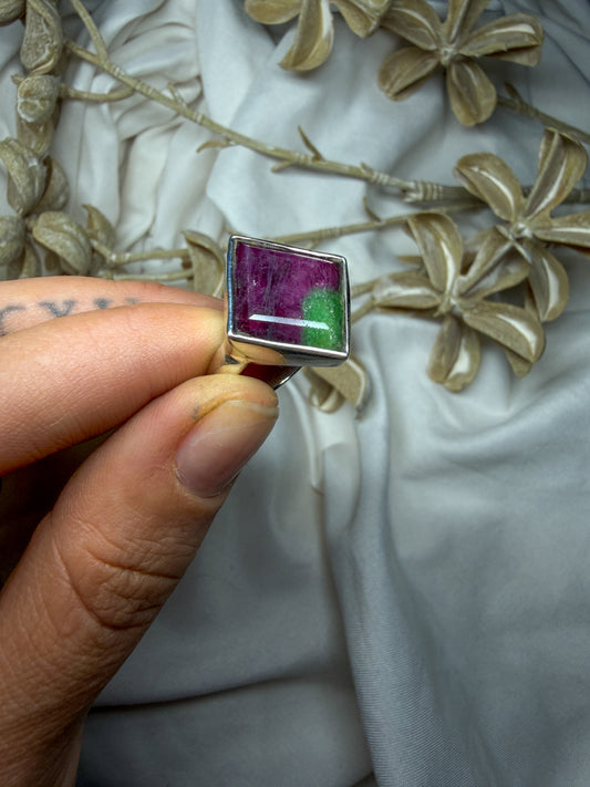 Ruby in Zoisite - size 9 - #2