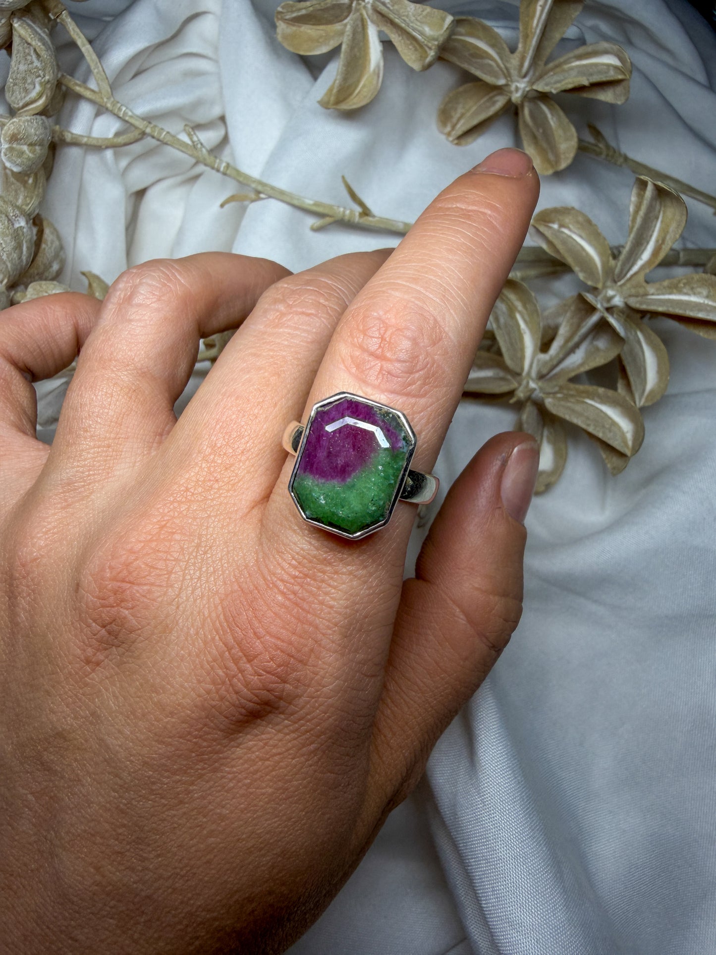 Ruby in Zoisite - size 9 - #3