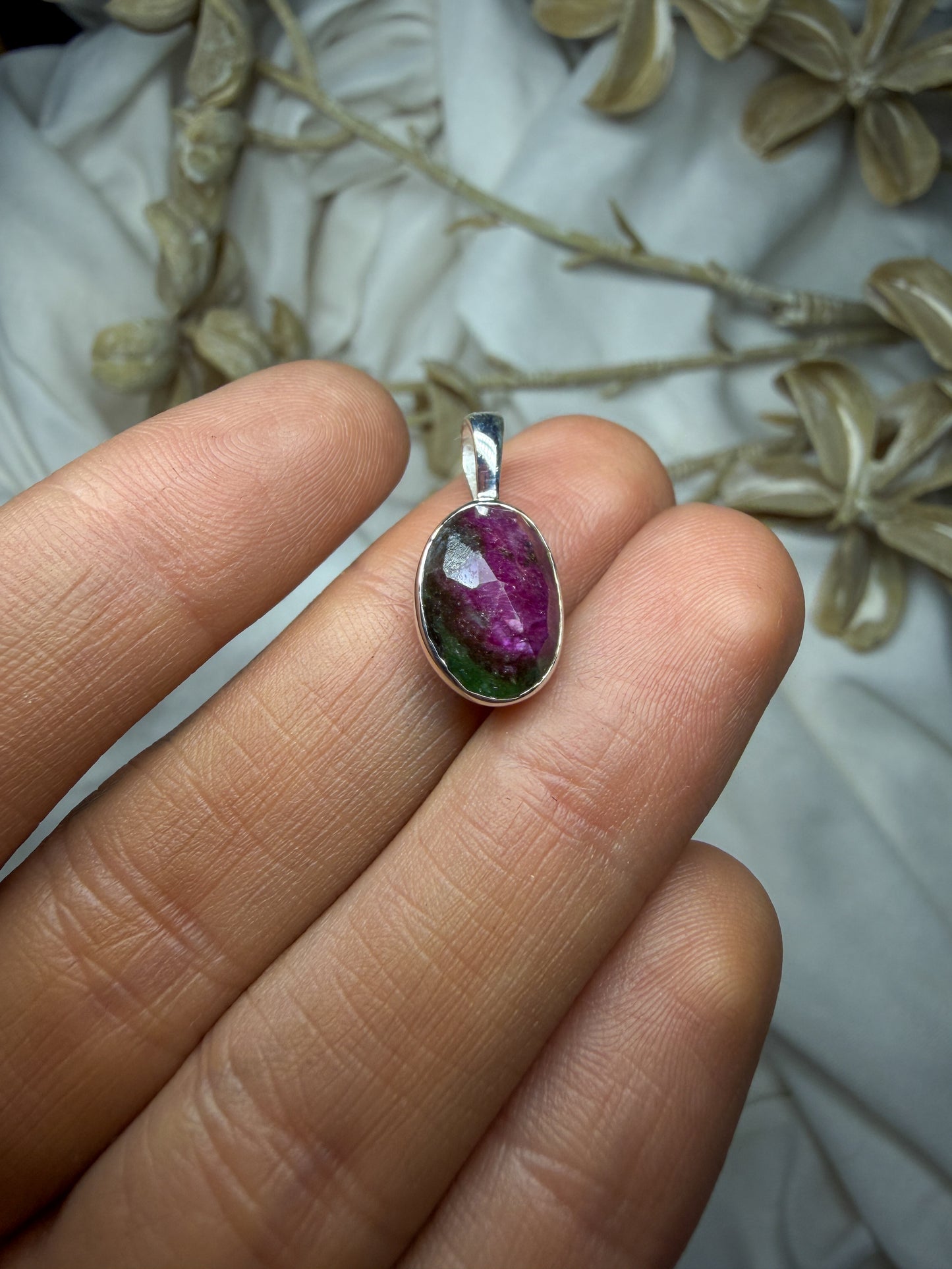 Ruby in Zoisite pendant #2