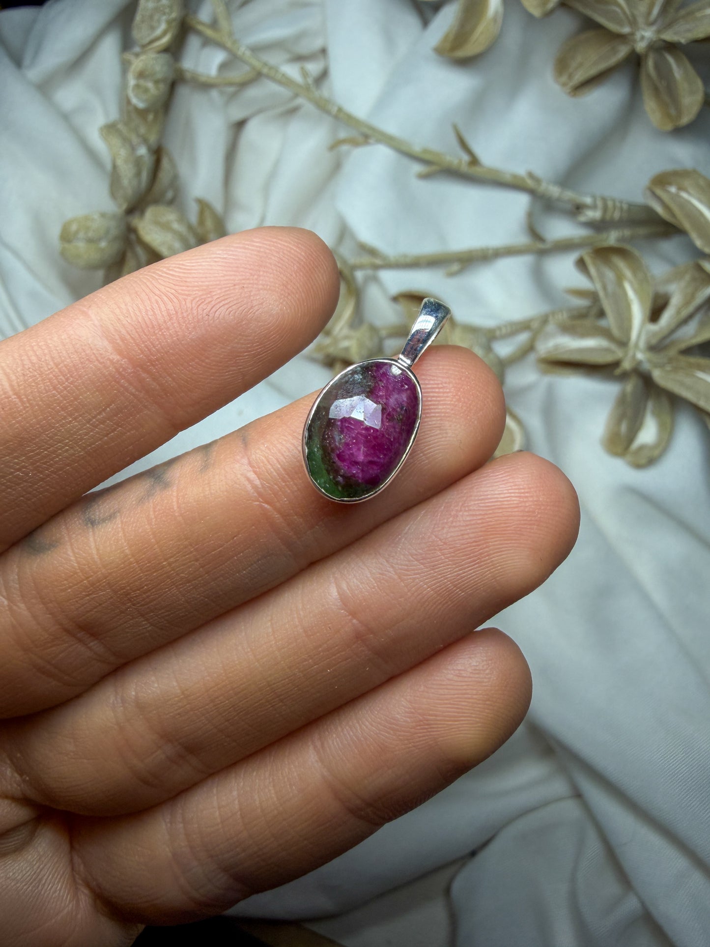 Ruby in Zoisite pendant #2