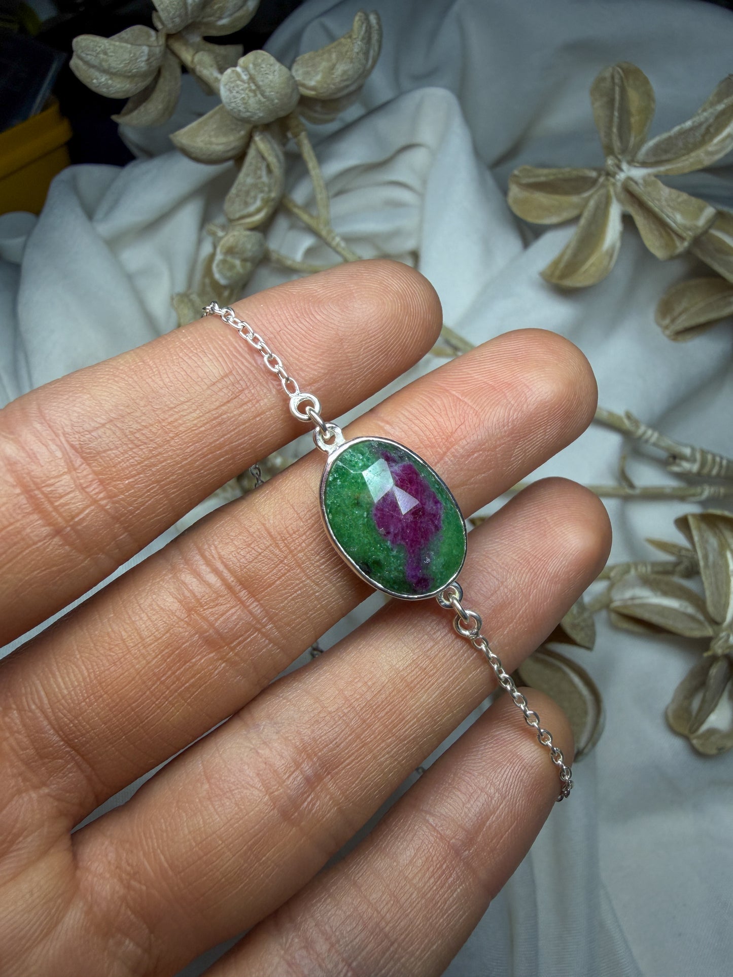 Ruby in Zoisite bracelet #2