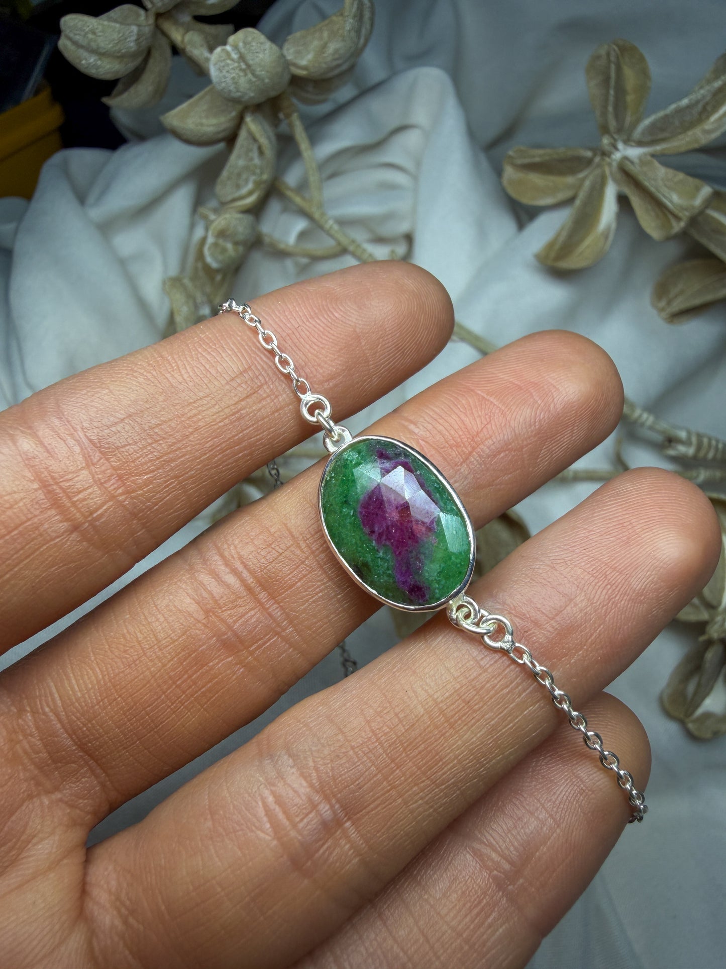 Ruby in Zoisite bracelet #2