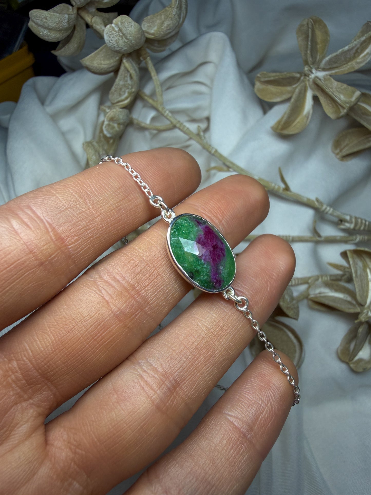 Ruby in Zoisite bracelet #2