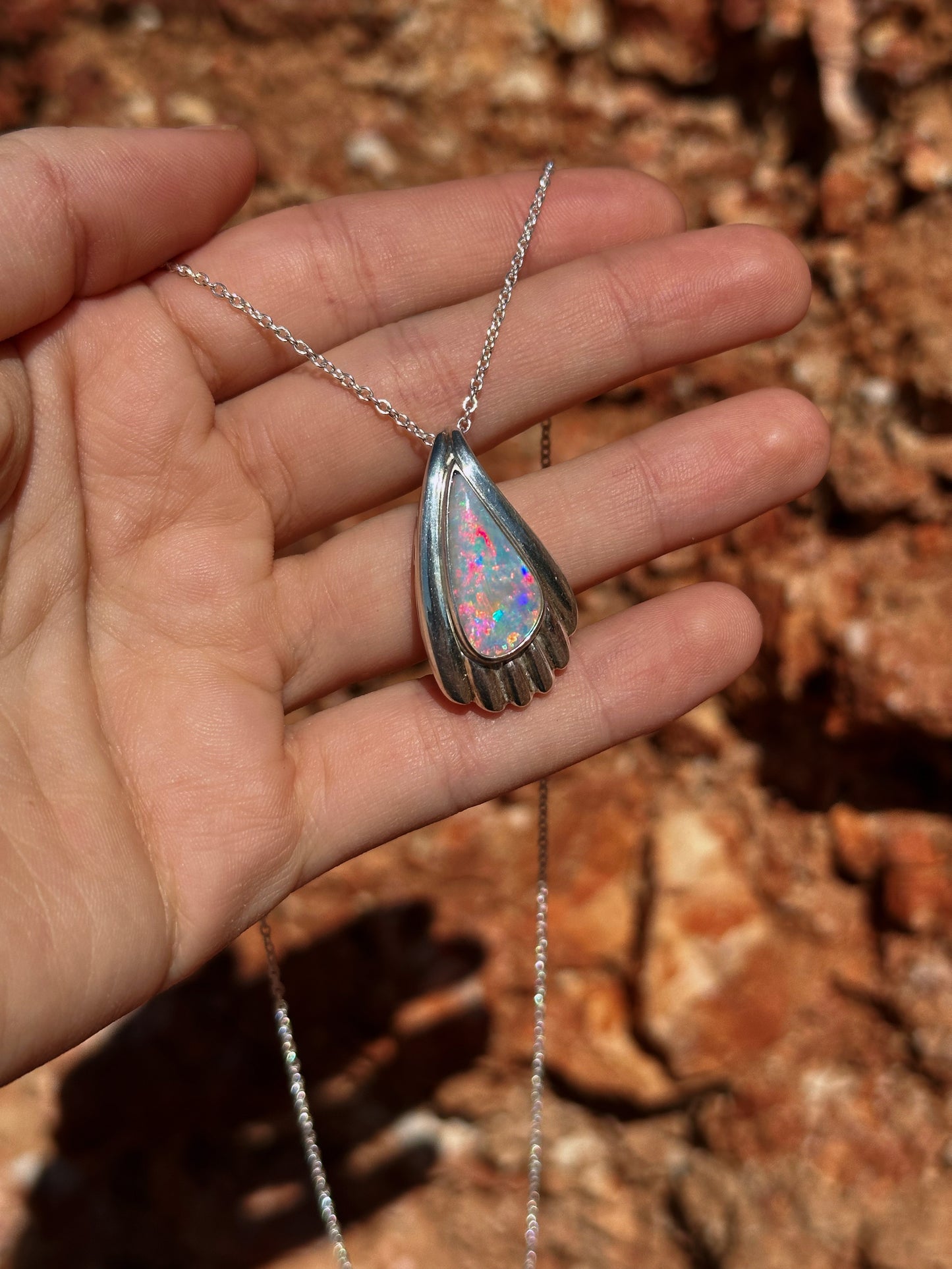 Shell Opal Necklace